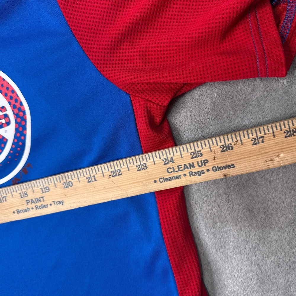 Majestic Athletic Chicago Cubs MLB Jersey 2XL Blue Cool Base BP Pullover - Picture 6 of 8